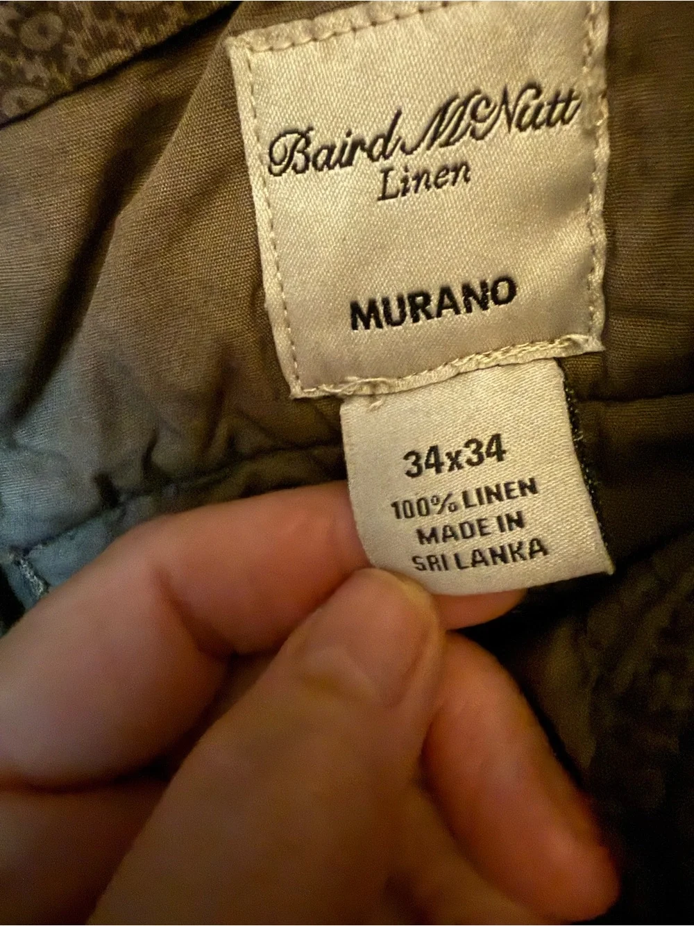 Men's Casual Linen-Blend Pants - Gray